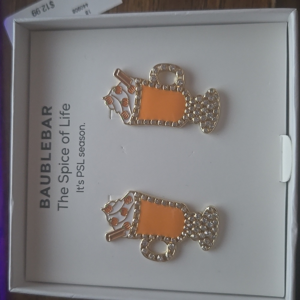 Baublebar pumpkin spice earings